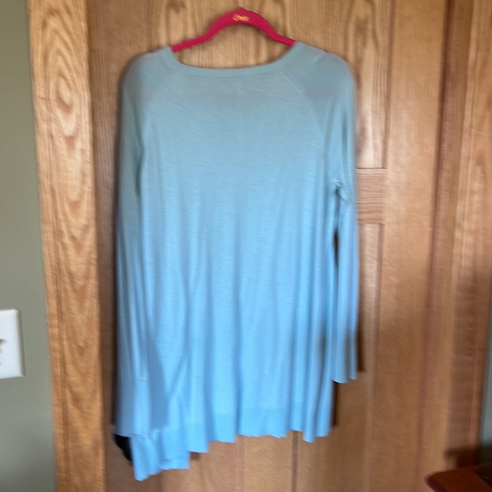 Halogen Light Blue Sweater. Button Down The Side … - image 4